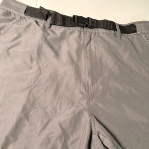 Denali Mens Cargo Shorts Gray Sea Fog Hiking Outdoor Belted D450350S Size 38